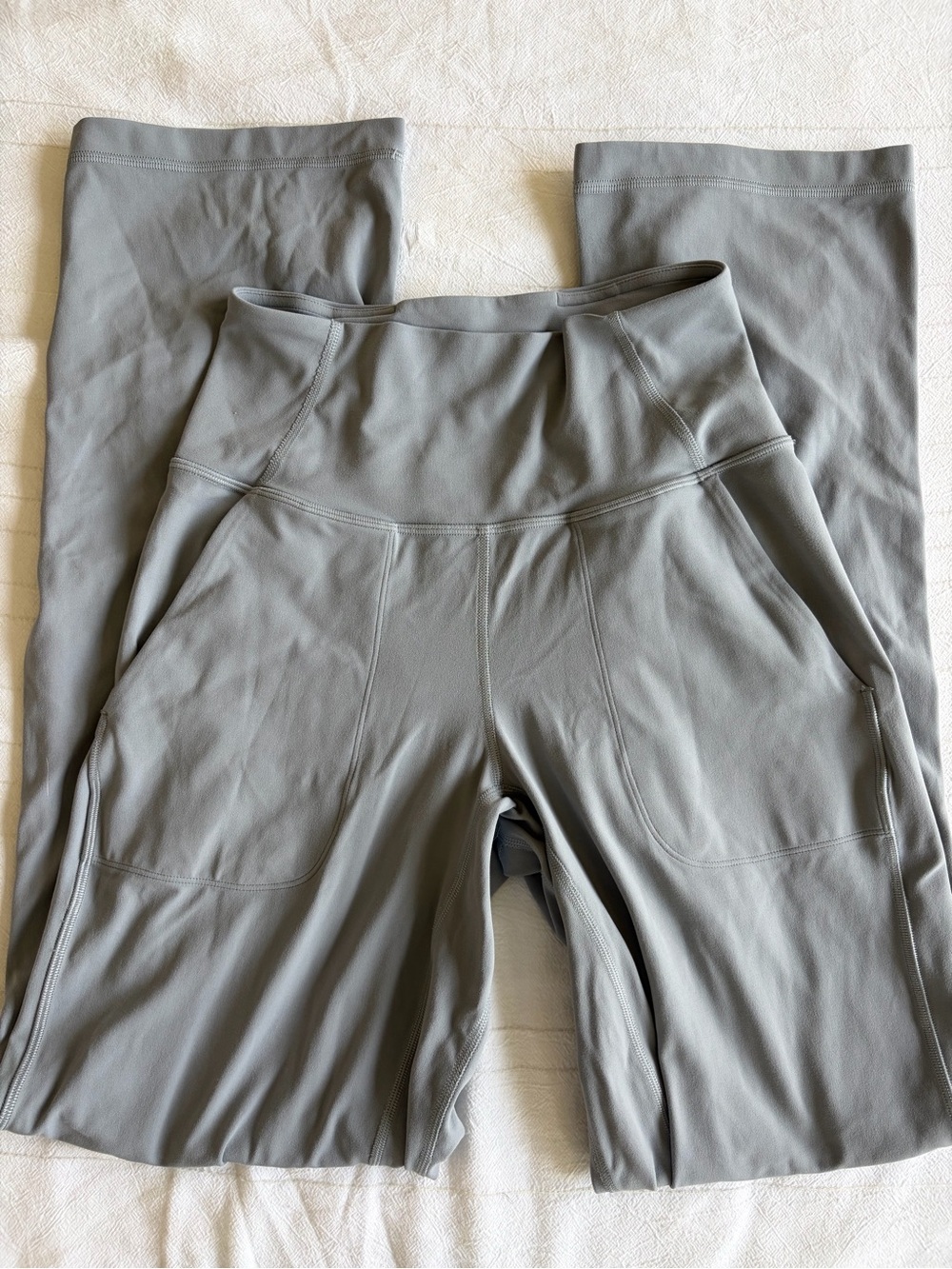 lululemon Align Wide Leg Pants in Light Gray